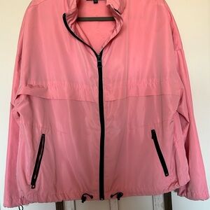 Love Tree light weight windbreaker with hidden hood